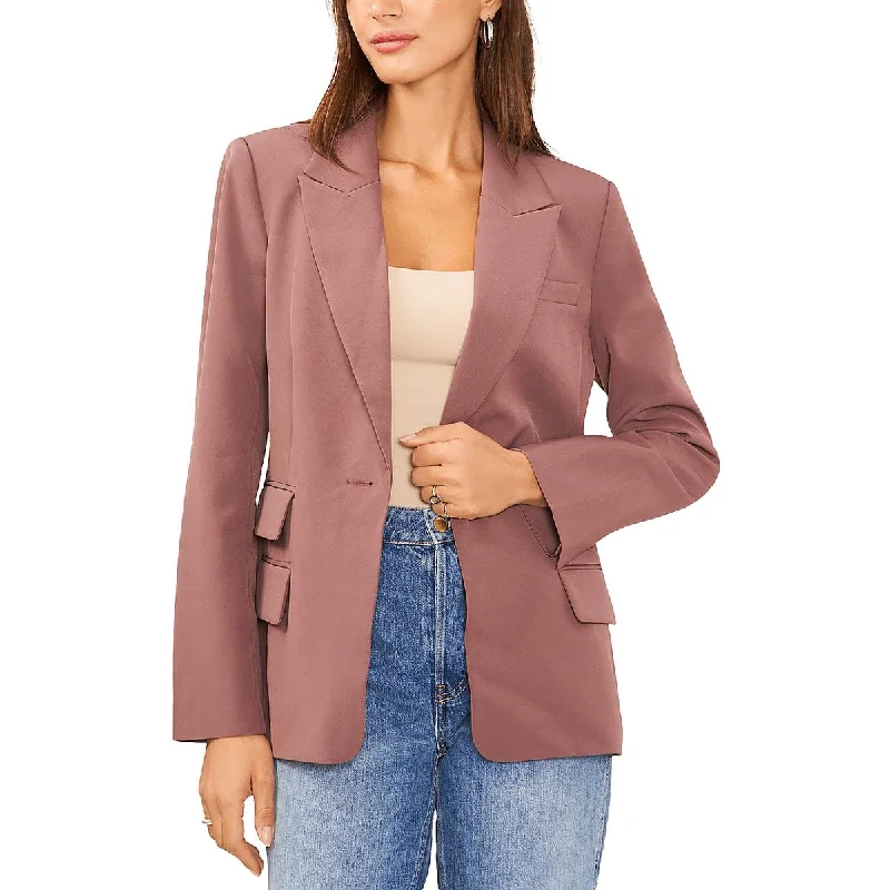 1.State Womens Crepe One-Button Blazer