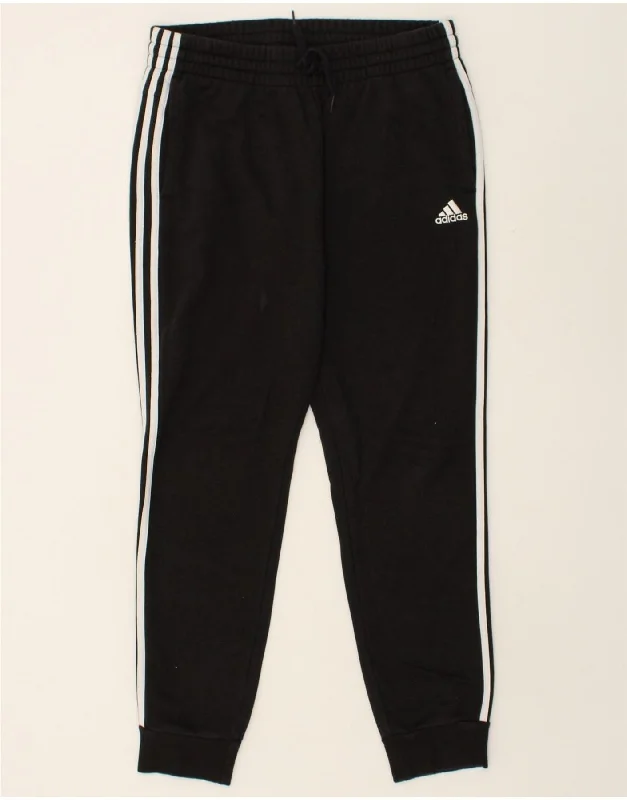 ADIDAS Womens Tracksuit Trousers Joggers UK 16/18 Large Black Cotton