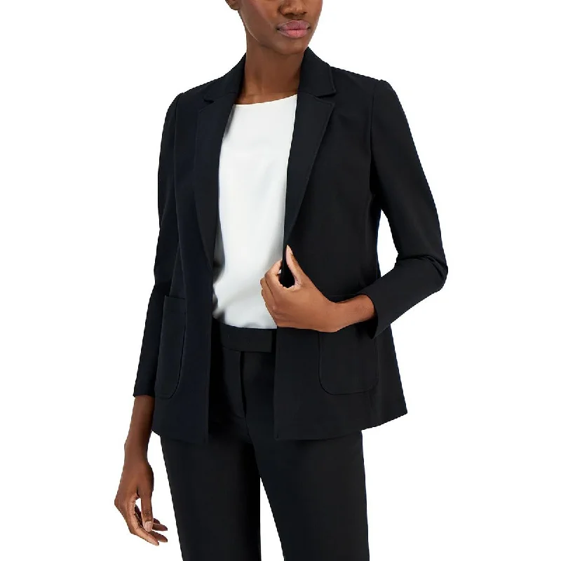 Anne Klein Womens Office Business Open-Front Blazer