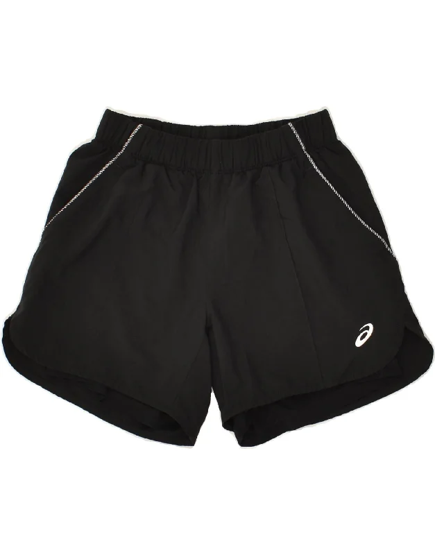 ASICS Womens Sport Shorts UK 6 XS Black Polyester