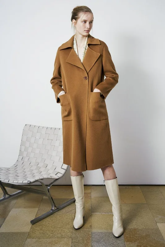 CASHMERE COAT WITH POCKETS