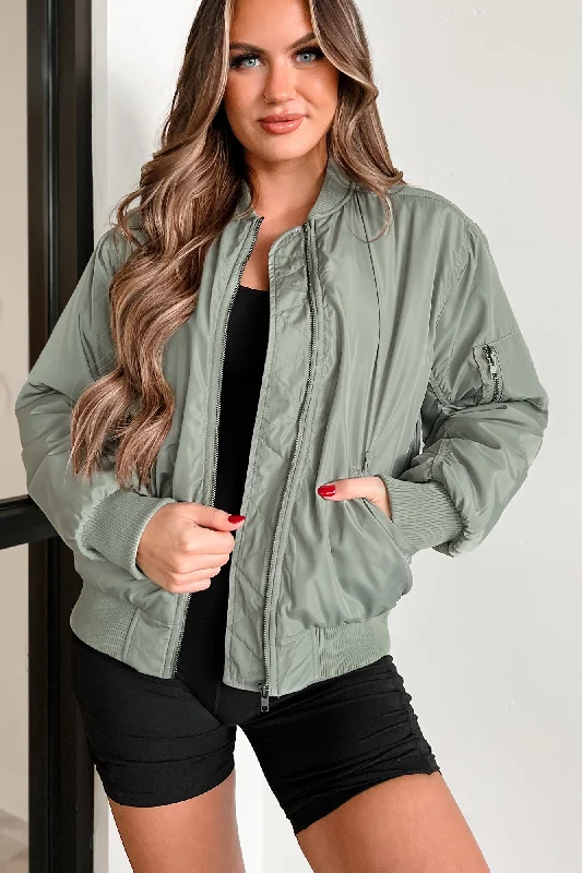 Closing The Distance Bomber Jacket (Olive)