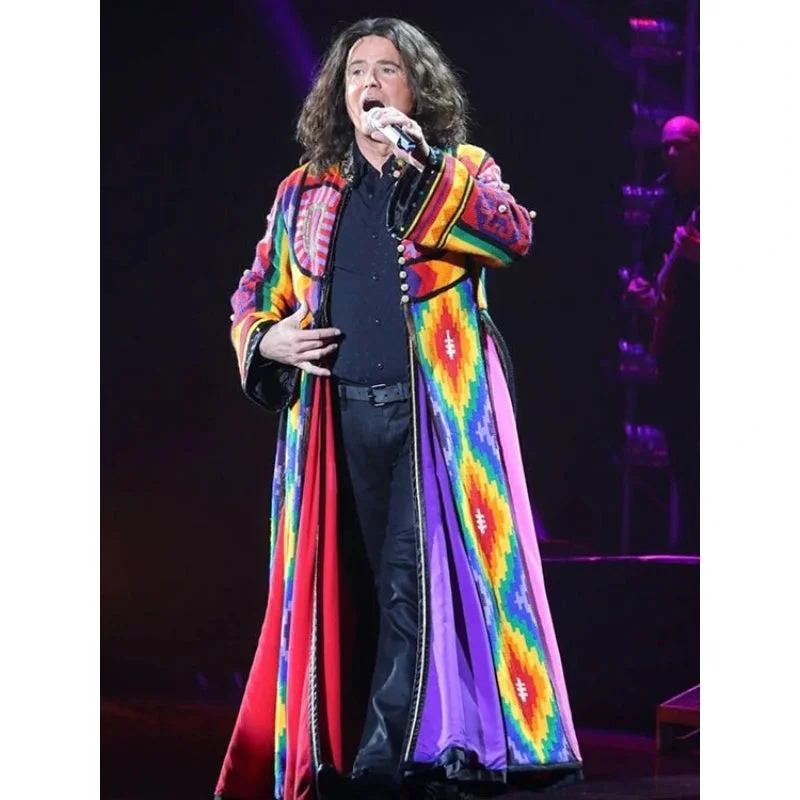 Donny Osmond Colorful Long Coat