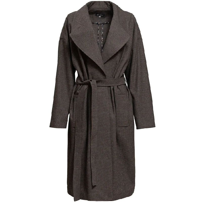 LOOSE FIT COAT ""HELENE"" IN GREY BROWN