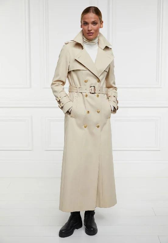 Gatcombe Full Length Trench Coat - Stone