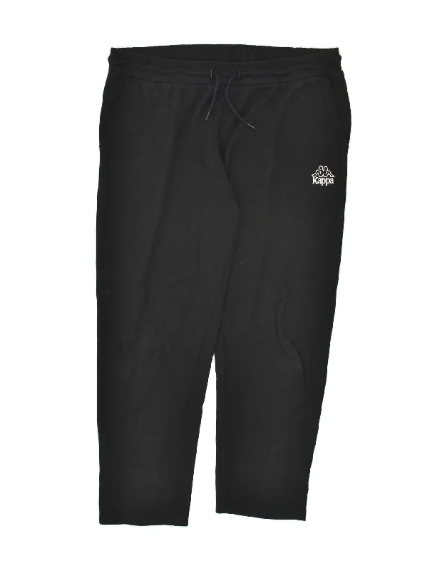 KAPPA Womens Tracksuit Trousers UK 18 XL Black Polyester