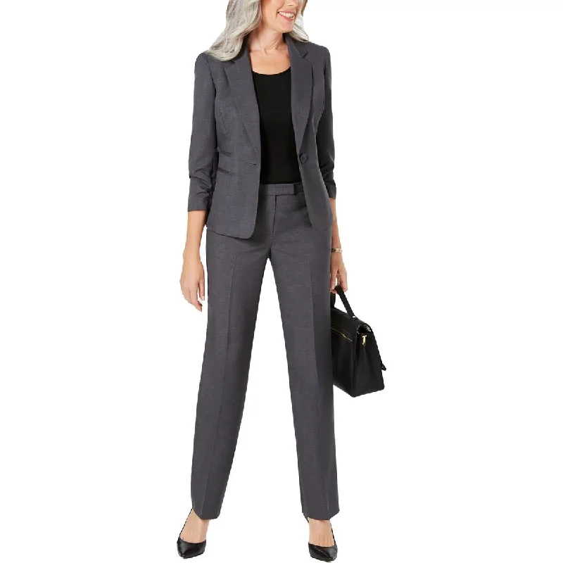 Le Suit Womens Notched Collar Business One-Button Blazer