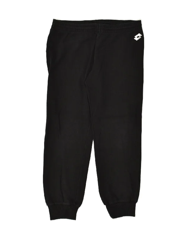 LOTTO Womens Tracksuit Trousers Joggers UK 14 Large Black