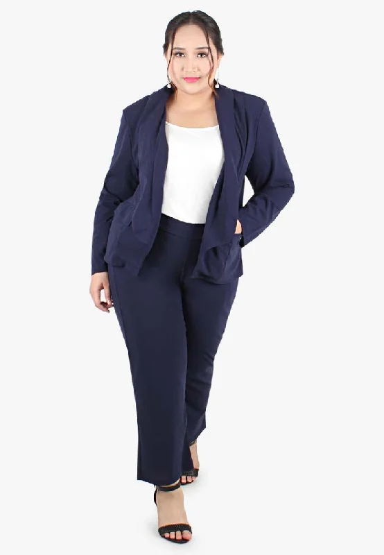 Bronwyn Chic Short Blazer  - Blue