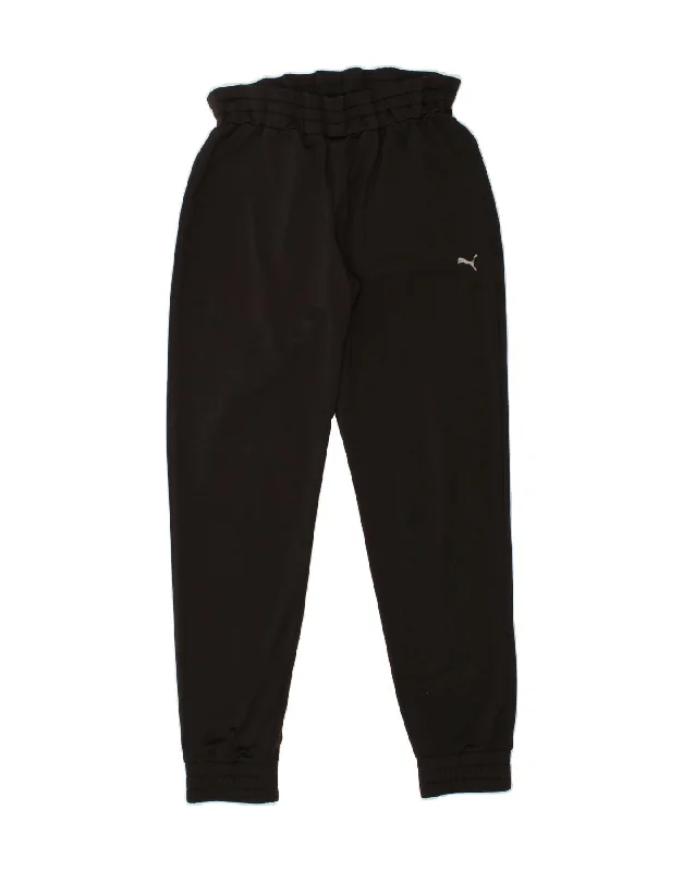 PUMA Womens Tracksuit Trousers Joggers UK 16 Large Black Polyester