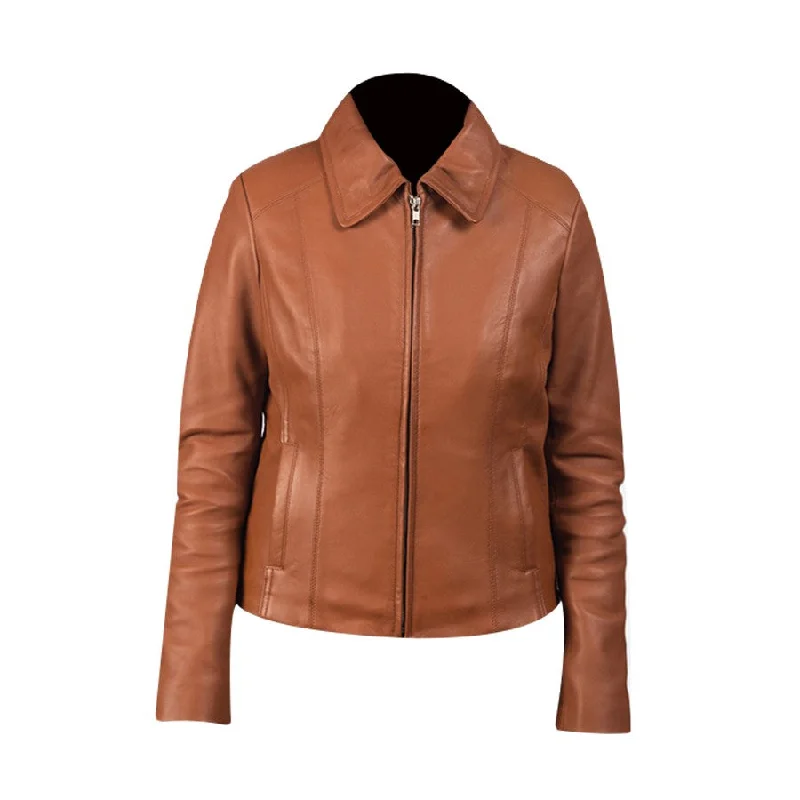 Women's Colette Leather Biker Jacket