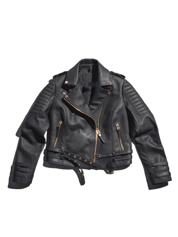 Women's Jaws Biker Leather Jacket