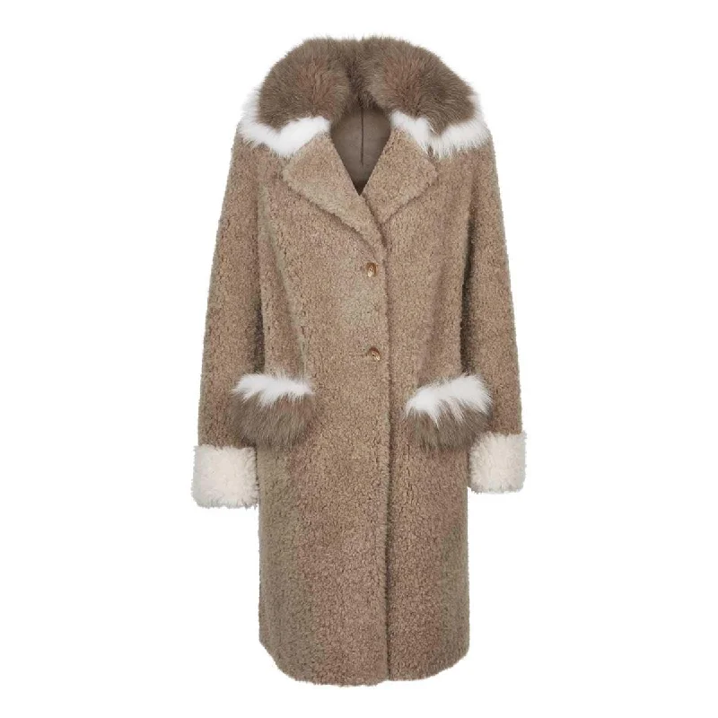 Zoey Coat | Sheepskin | Fox