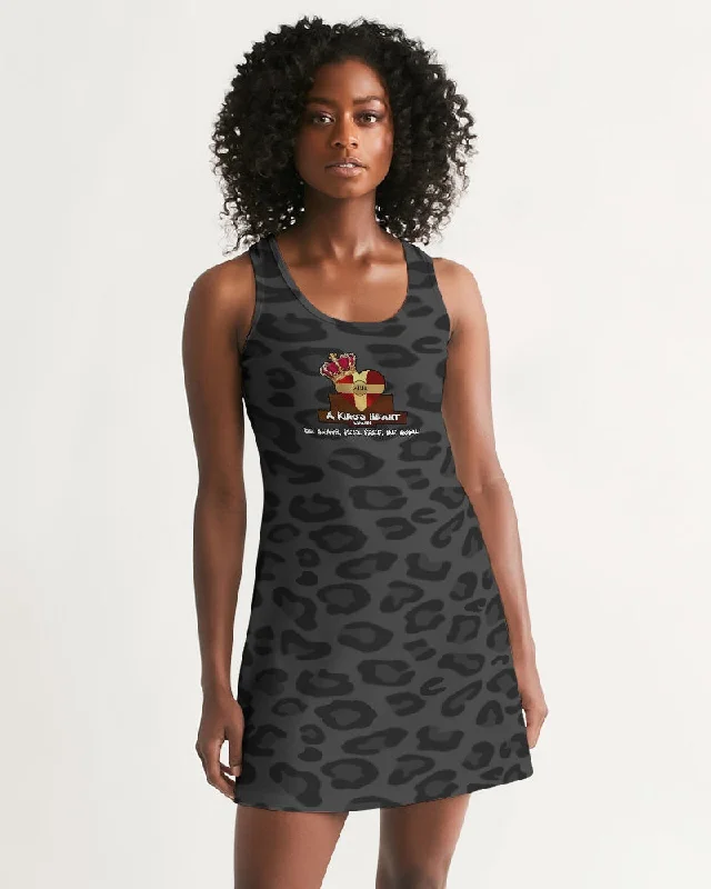 AKH Black Leopard Women's Racerback Dress