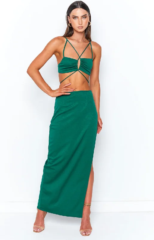 Celeste Emerald Bralette Top