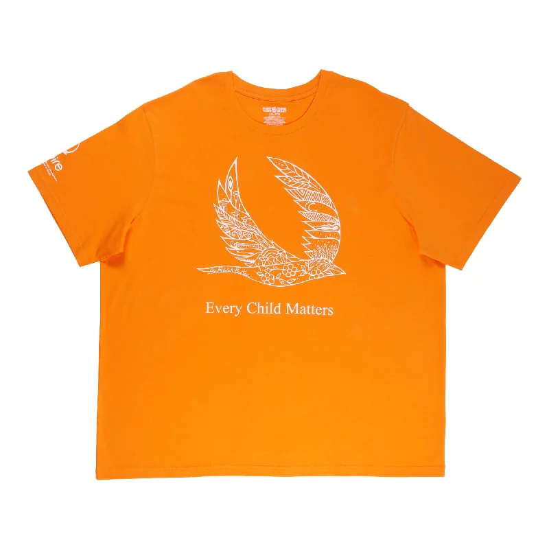 ""Every Child Matters"" Adult Unisex National Day of Truth and Reconciliation English Orange T-Shirt