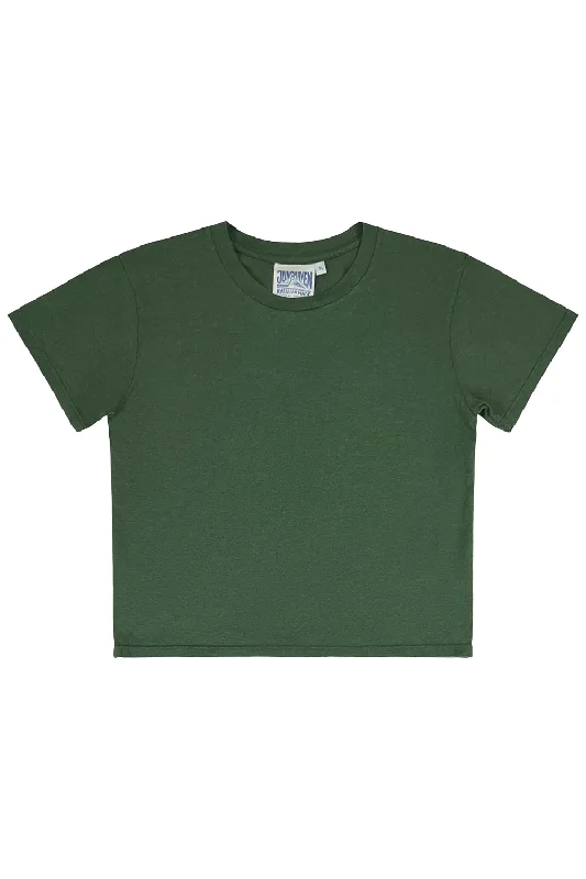 Hunter Green Cropped Ojai Tee