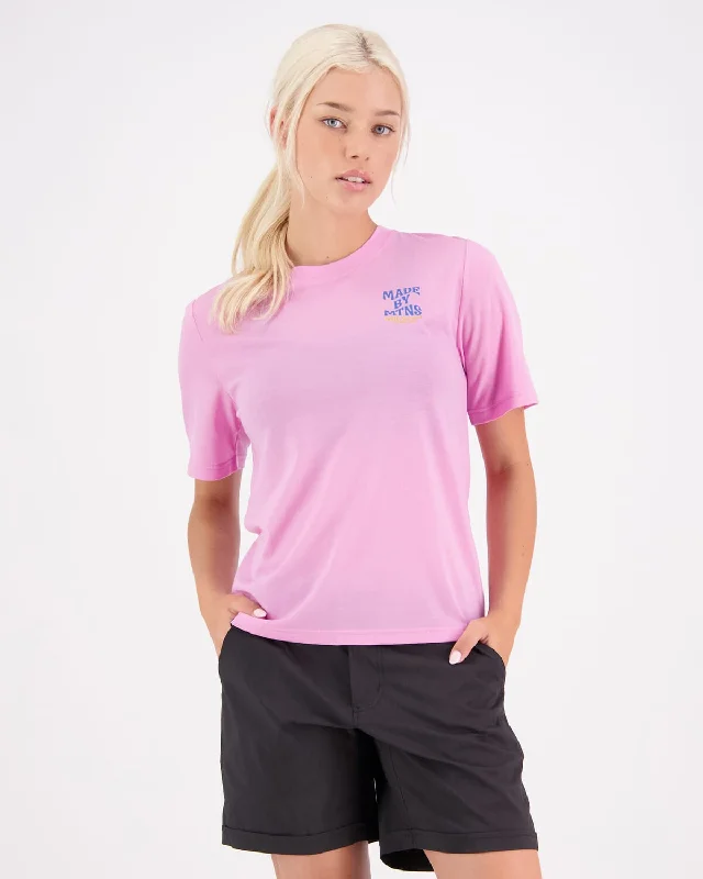 Icon Merino Air-Con Relaxed Tee - Pop Pink