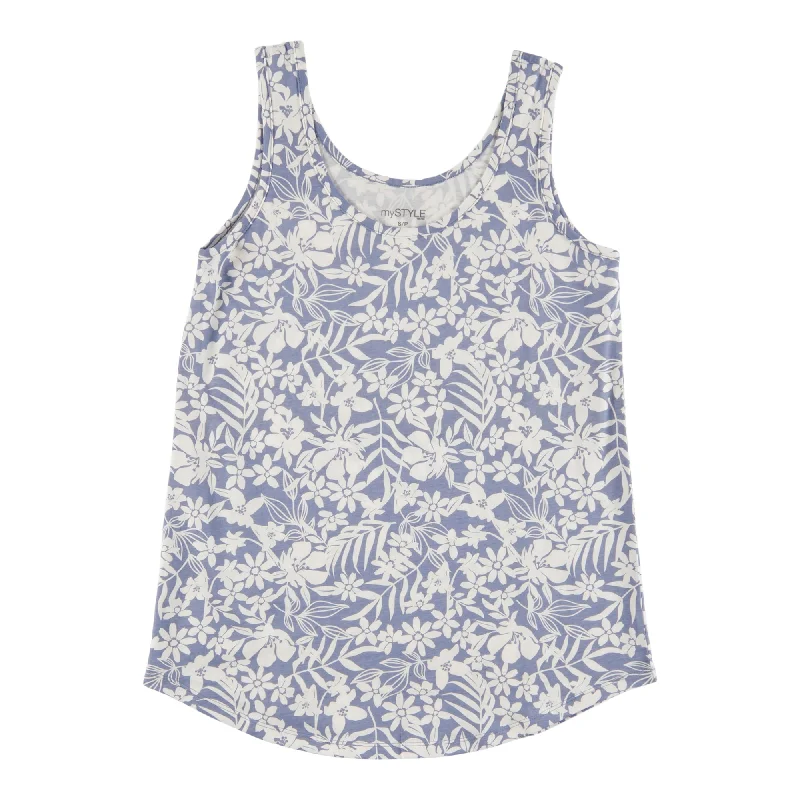 mySTYLE Women's Festival Floral Vine Tank Top