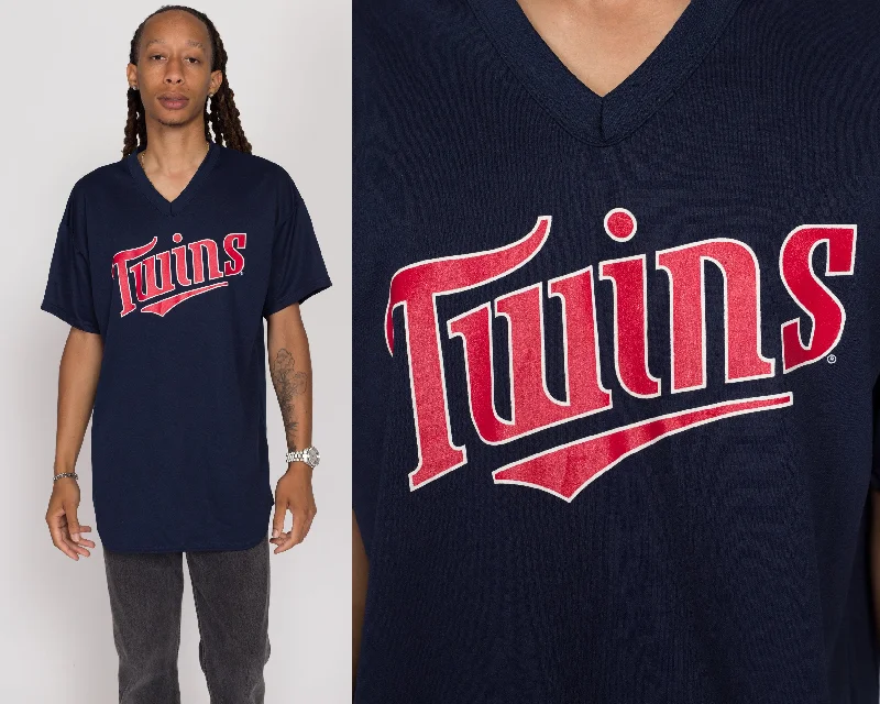 XL 90s Minnesota Twins MLB Majestic Baseball Jersey