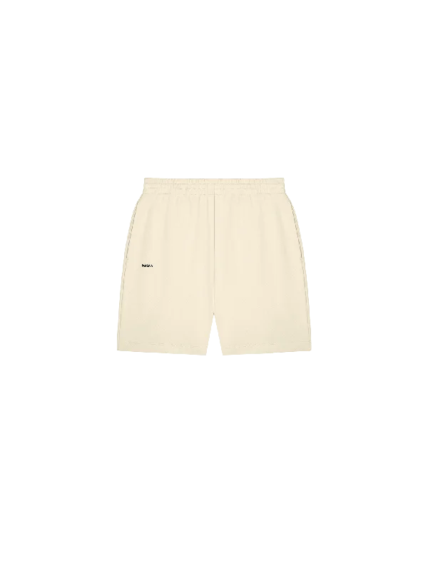 365 Midweight Mid Length Shorts—travertine-beige