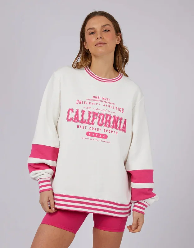 ALL ABOUT EVE DREW SPORTS CREW VINTAGE WHITE