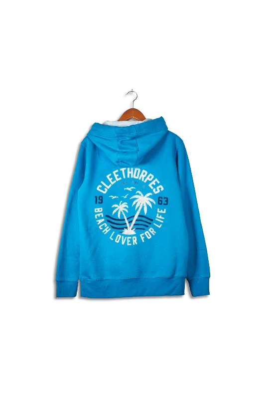 Cleethorpes Surf Blue Overhead Hoody - Beach Lover