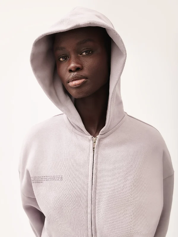 Natural Dye Oversized Hoodie—daylight purple