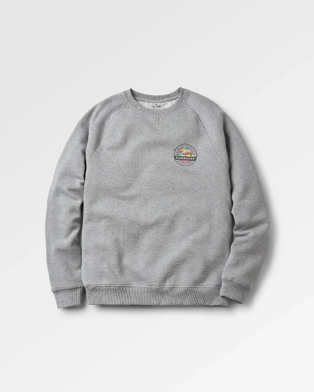 Odyssey Organic Cotton Sweatshirt - Mid Grey Marl