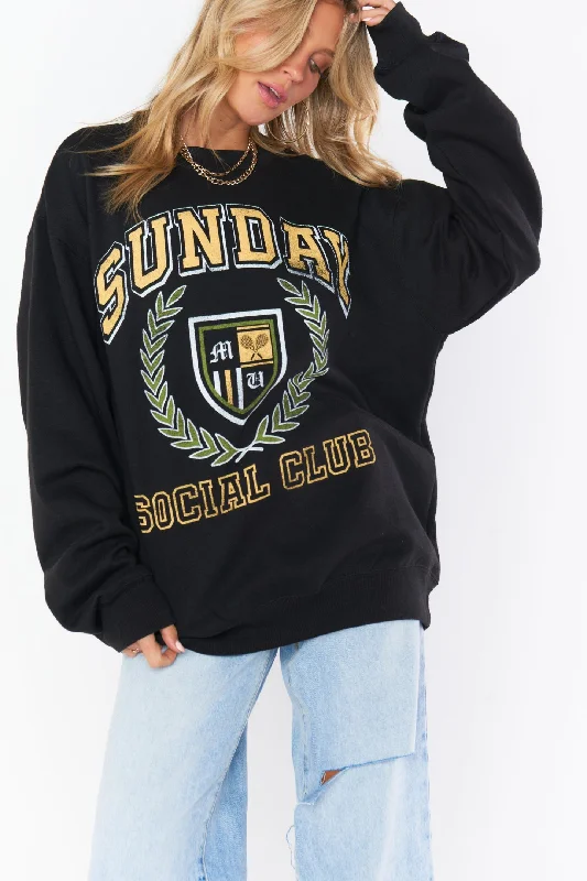 Show Me Your Mumu Stanley Sweatshirt in Sunday Social Graphic