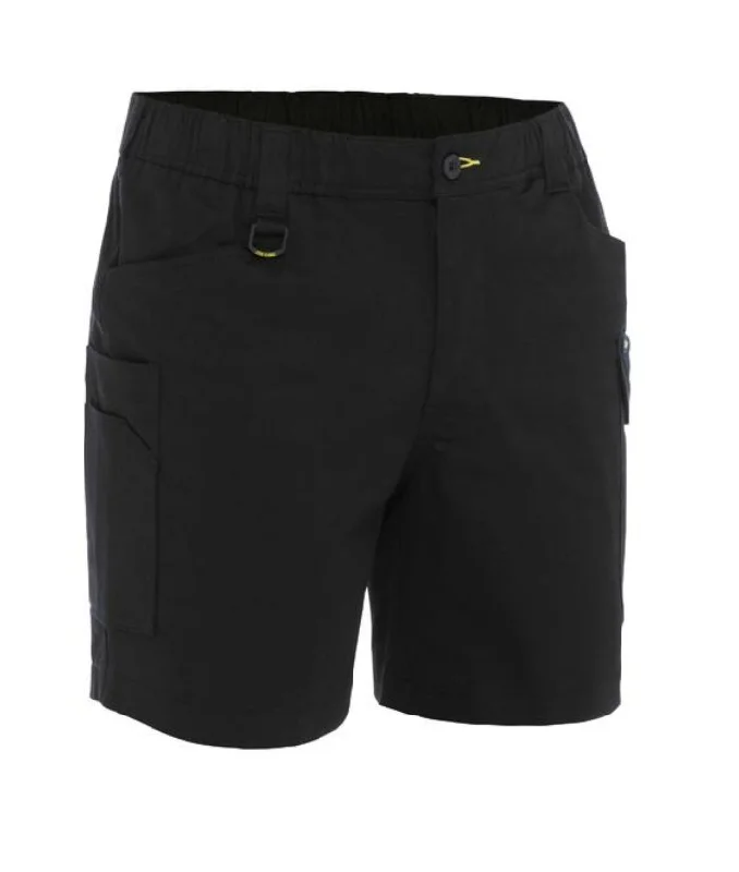 Stretch Cotton, Elastic Waist Cargo Short