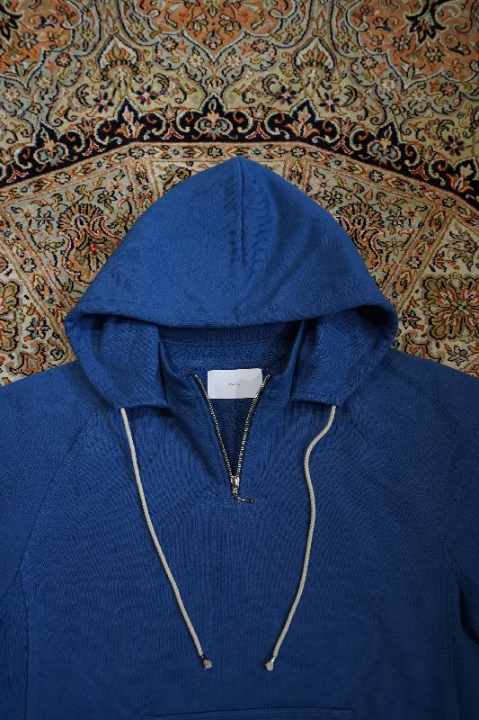 ATTACHED ZIP-UP HOODIE (PALE NAVY)