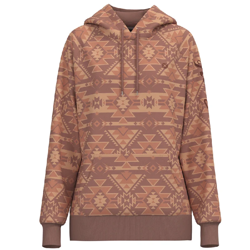 ""Telluride"" Pink/Tan w/ Aztec Hoody