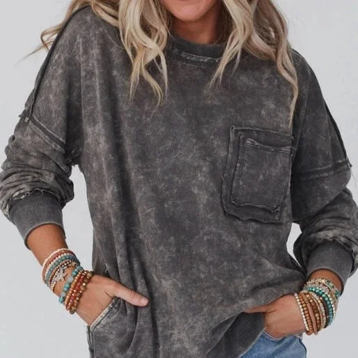 Women's Chill Days Oversized Sweatshirt in Grey