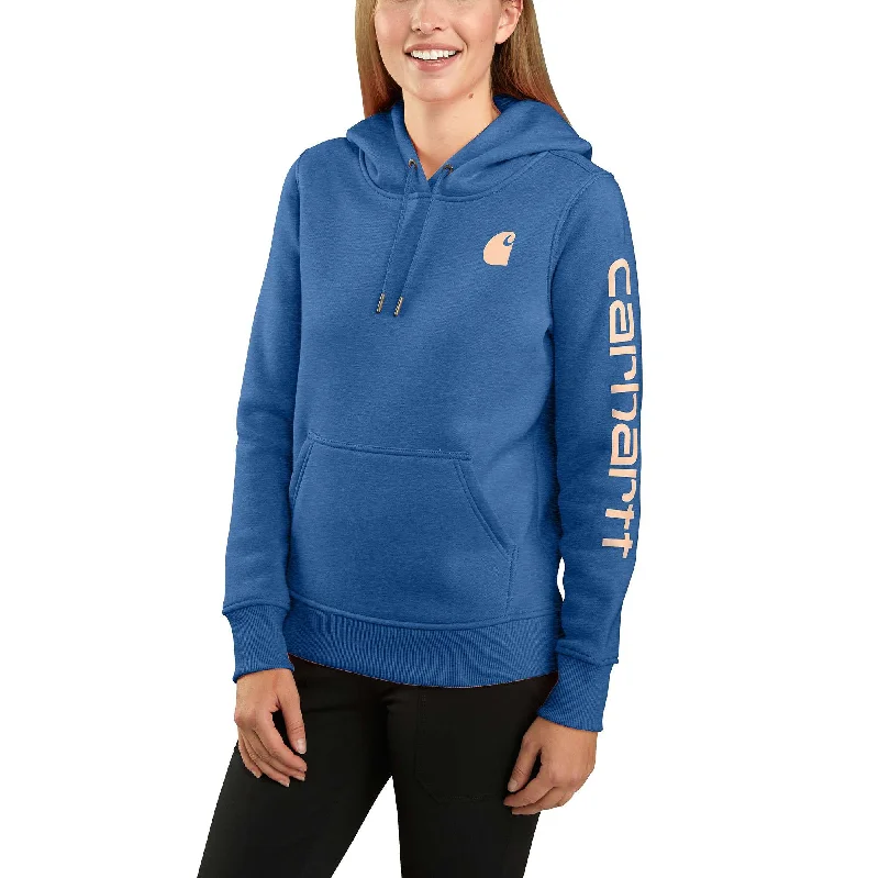 Women's Relaxed Fit Midweight Logo Sleeve Graphic Sweatshirt