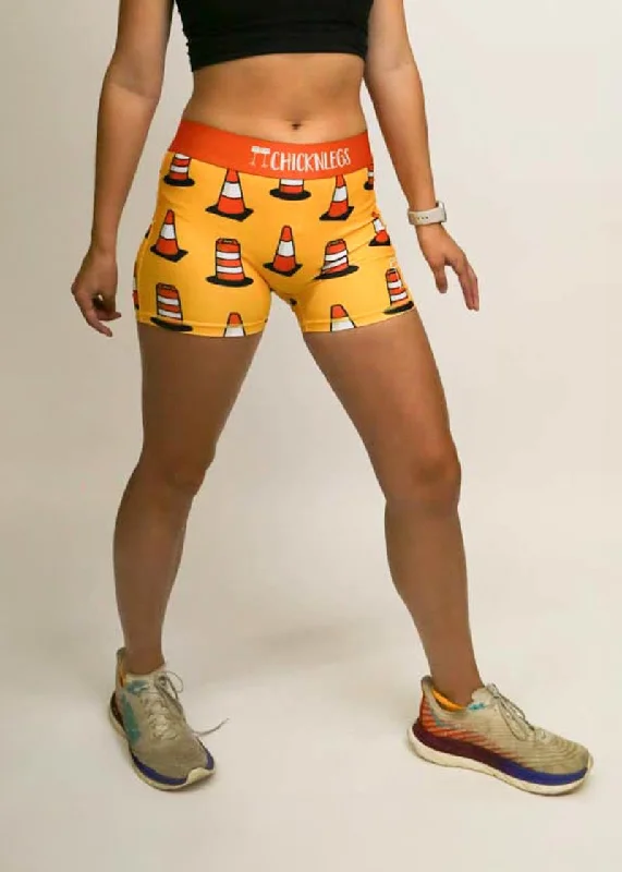 Women's Traffic Cones 3"" Compression Shorts