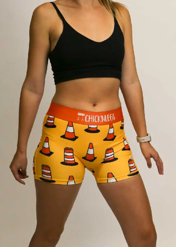 Women's Traffic Cones 3"" Compression Shorts