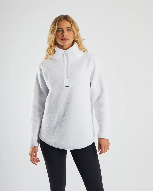 Spencer Half Zip Optic White