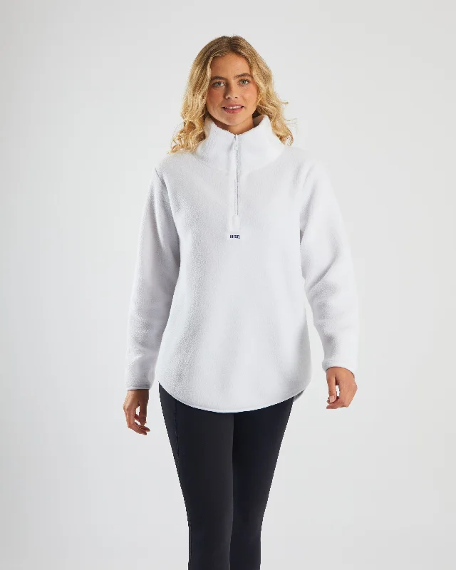 Spencer Half Zip Optic White