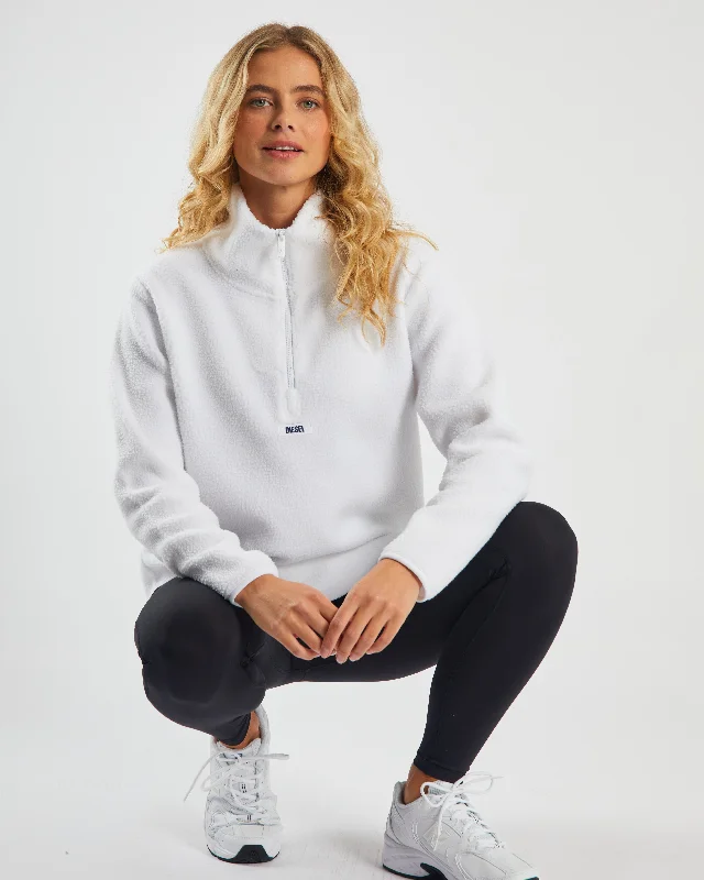 Spencer Half Zip Optic White