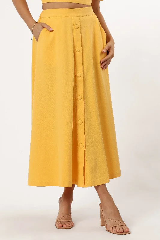 Mave Midi Skirt - Sunflower