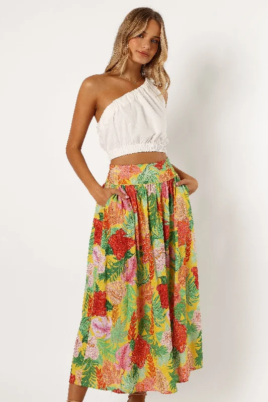 Miami Maxi Skirt - Leilani Print