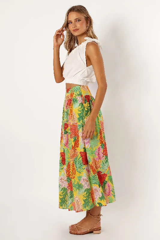 Miami Maxi Skirt - Leilani Print