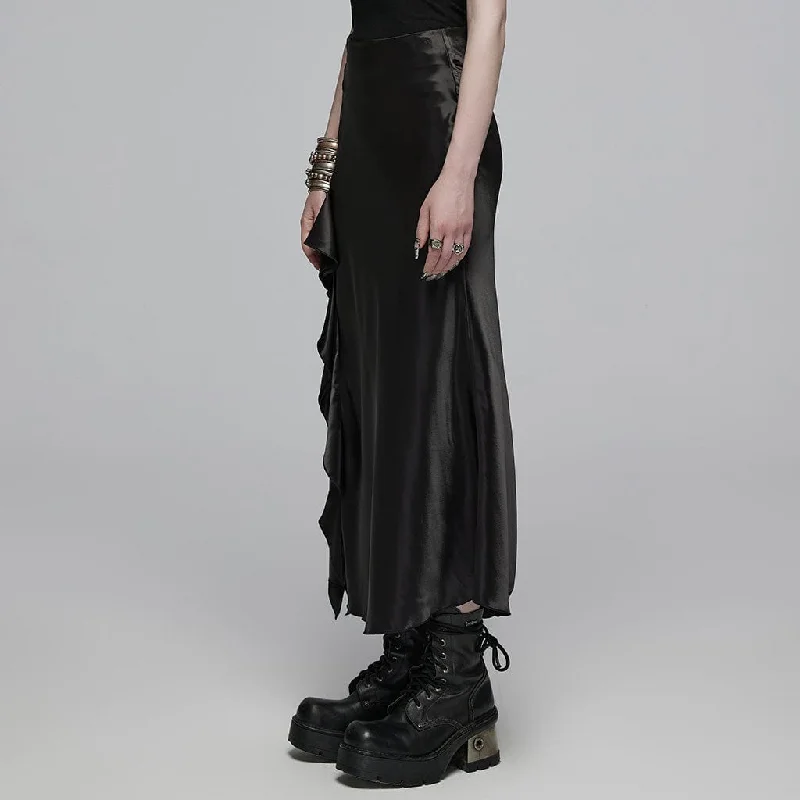 Women's Gothic Ruffled Fishtail Skirt