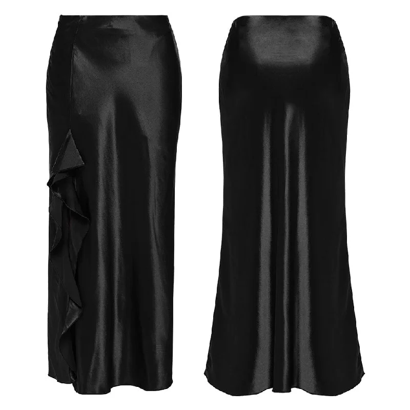 Women's Gothic Ruffled Fishtail Skirt