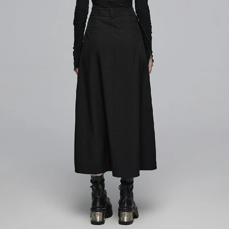 Women's Punk Irregular Ruched Skirt