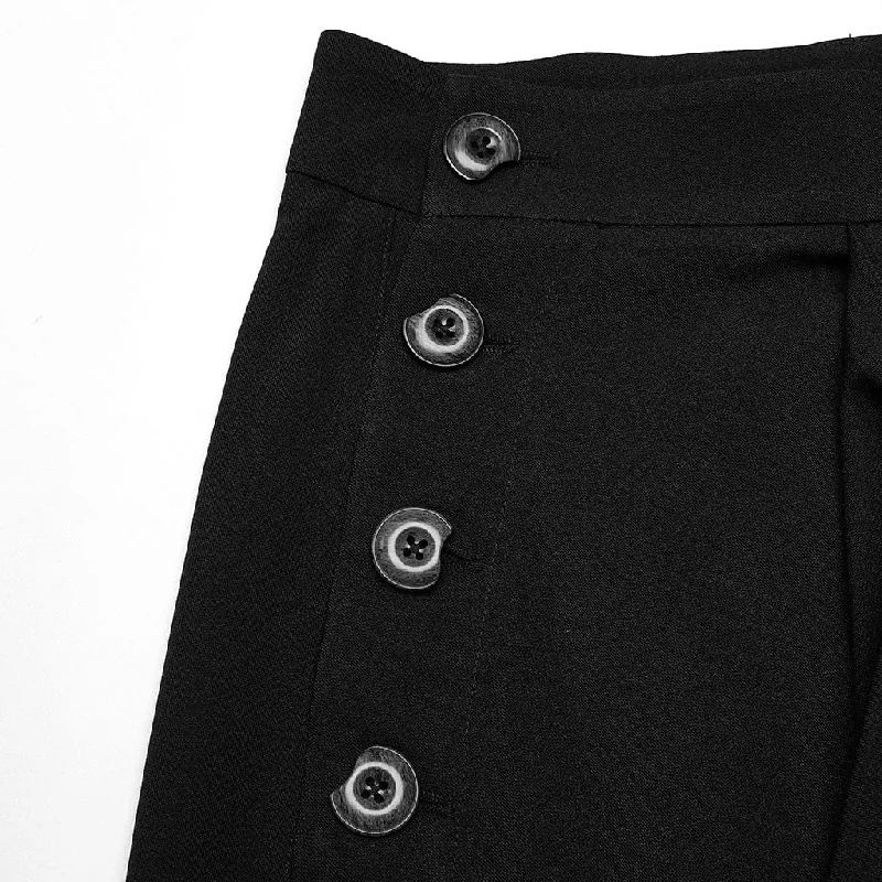 Women's Punk Irregular Ruched Skirt